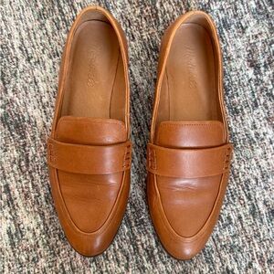 Madewell Tan Leather Loafers